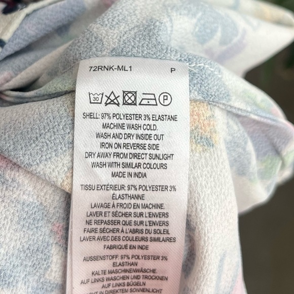 NWT French Connection Alianna Drape Smocked Top - Picture 3 of 5